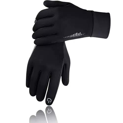 SIMARI Guanti termici invernali touch screen antiscivolo per attività all'aperto
