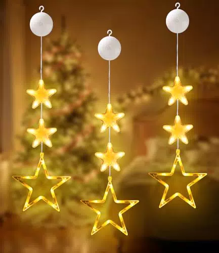 SinLaw Luci Natalizie per Finestre - Decorazioni per Feste e Occasioni Speciali