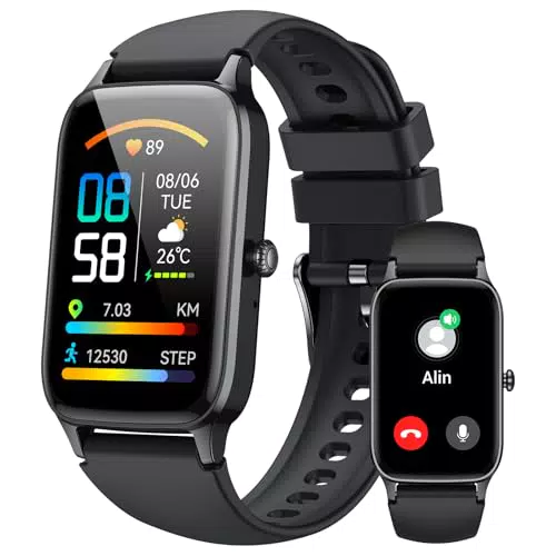 Smartwatch Fitness con Cardiofrequenzimetro, SpO2 e 110+ Modalità Sportive