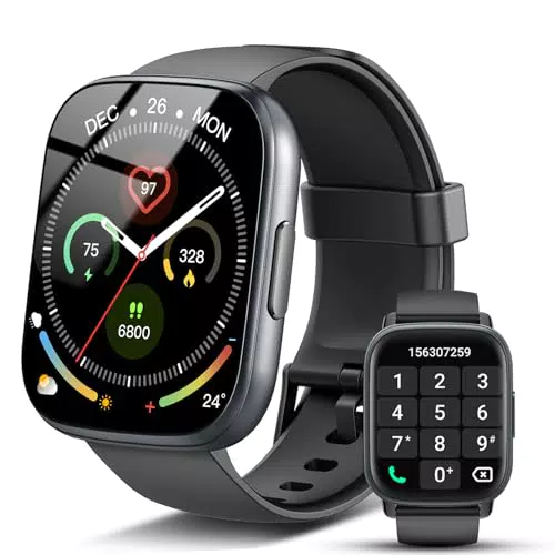 Smartwatch Bluetooth con Chiamate, Fitness Tracker e Cardiofrequenzimetro