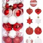 SOBEAU Palline di Natale Infrangibili per Albero e Decorazioni Festive