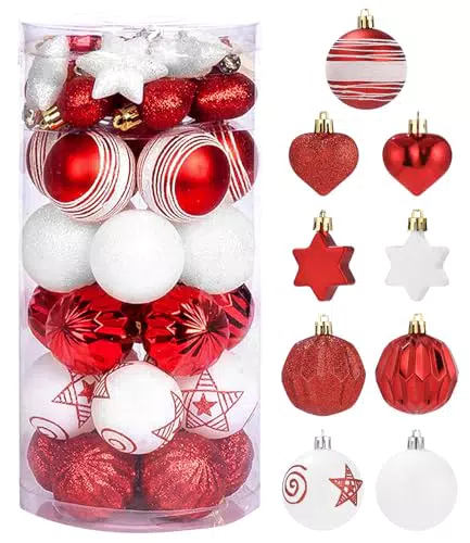 SOBEAU Palline di Natale Infrangibili per Albero e Decorazioni Festive