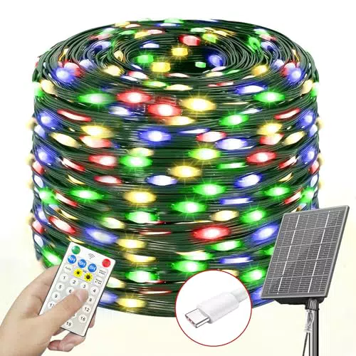 SOLARBABY Catena Luminosa Solare Impermeabile con Telecomando per Esterno