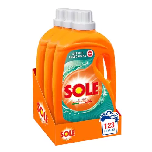 Sole Detersivo Lavatrice Igiene e Freschezza - Formula Igienizzante 123 Lavaggi