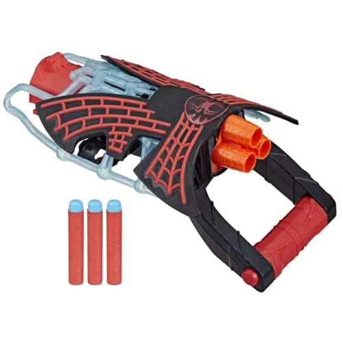 Hasbro Spider-Man Blaster Tri-Shot Giocattolo Nerf per Bambini dai 5 Anni