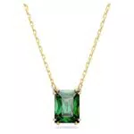 Swarovski Matrix Collana Pendente con Zirconia a Taglio Rettangolare Placcata Oro