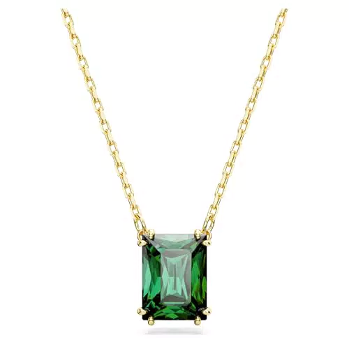 Swarovski Matrix Collana Pendente con Zirconia a Taglio Rettangolare Placcata Oro
