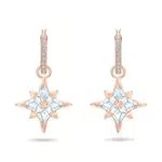 Swarovski Orecchini a cerchio Symbolic Star Placcato oro rosa