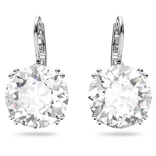 Swarovski Orecchini Millenia in Cristallo con Taglio Rotondo Placcati Rodio