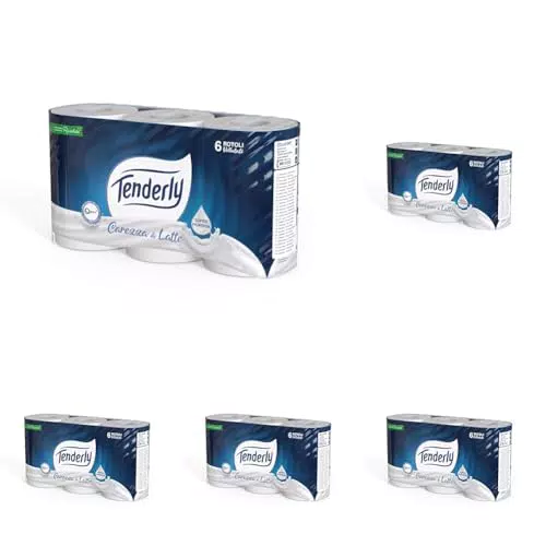 Tenderly Carezza di Latte Carta Igienica Morbida - Confezione da 6 Rotoli