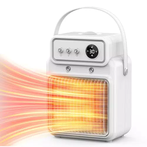 Termoventilatore Elettrico 2000W a Basso Consumo per Ufficio e Bagno