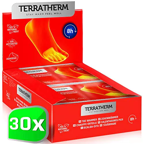 TerraTherm Solette Riscaldanti Adesive per Piedi Caldi fino a 8 Ore