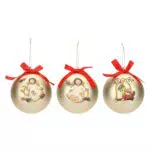 THUN Set Palline Natalizie da Collezione, Addobbo per Natale, Ø 10 cm
