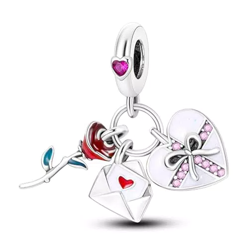 TINSLO Ciondolo in Argento Sterling 925 con Cubic Zirconia per Braccialetti