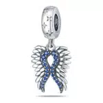 TINSLO Ciondolo in Argento Sterling 925 con Cubic Zirconia per Braccialetti