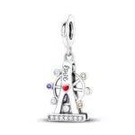 TINSLO Ciondolo in Argento Sterling 925 con Cubic Zirconia per Braccialetti Pandora