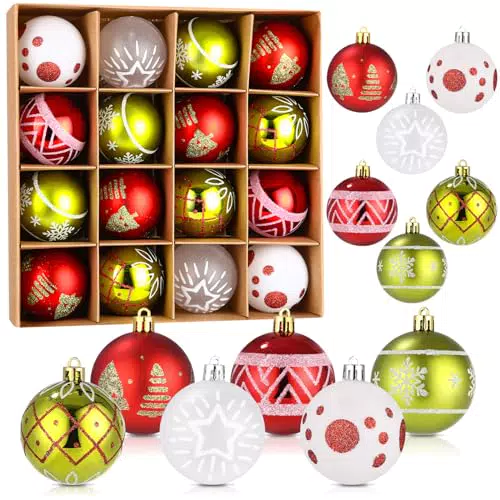 Toaren Ornamenti Infrangibili per Albero di Natale - Decorazioni Natalizie
