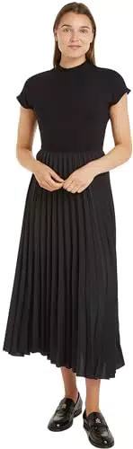 Tommy Hilfiger Abito Midi Plissé Donna