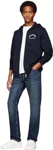 Tommy Hilfiger Felpa con Zip e Cappuccio da Uomo