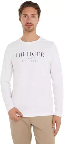 Tommy Hilfiger Maglietta Uomo Maniche Lunghe Scollo Rotondo