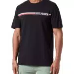 Tommy Hilfiger T-Shirt Maniche Corte Chest Stripe Scollo Rotondo Uomo