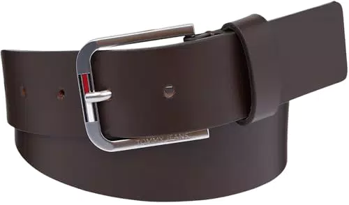 Tommy Jeans Cintura Uomo Austin in Pelle, 115 cm