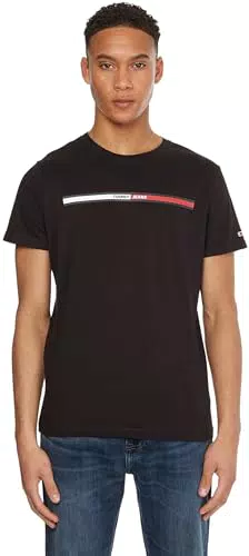 Tommy Jeans T-shirt Uomo Essential Flag Tee Scollo Rotondo