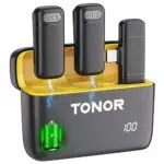 TONOR Microfono Lavalier Wireless Type C TL350 per Smartphone e Streaming