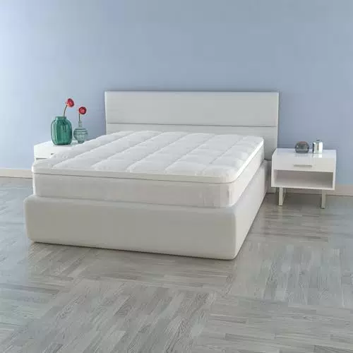 MORFEO Topper Trapuntato con Fascia Coprimaterasso Matrimoniale