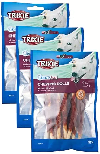 Trixie Denta Fun Bastoncini da Masticare all'Anatra per Cani