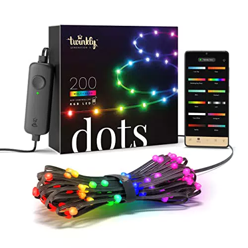 Twinkly Dots Striscia LED RGB Flessibile per Esterno e Interno, Compatibile con Alexa e Google Home