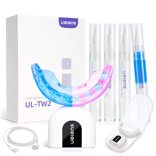 Ualans Kit Sbiancamento Dentale Professionale - Denti Bianchi a Casa in 10 Minuti