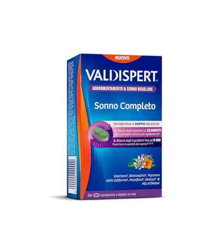 Valdispert Sonno Completo: Integratore con Melatonina per un Sonno Regolare