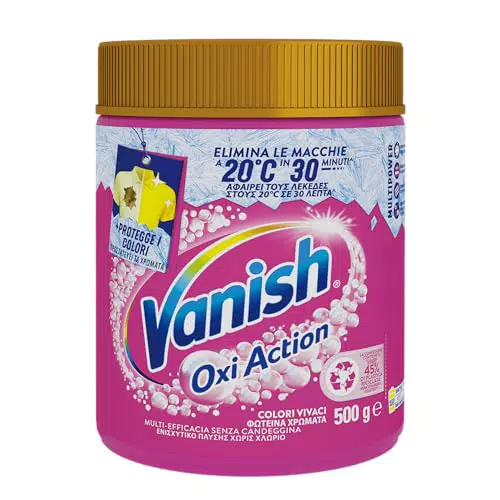 Vanish Oxi Action Multipower Polvere Rosa, Smacchiatore per Capi Colorati