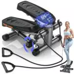 Vannect Mini Stepper Fitness 2 in 1 con Corda di Resistenza per Allenamento