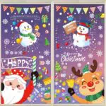 Vetrofanie Natalizie Adesivi per Finestre Decorazioni di Natale in PVC