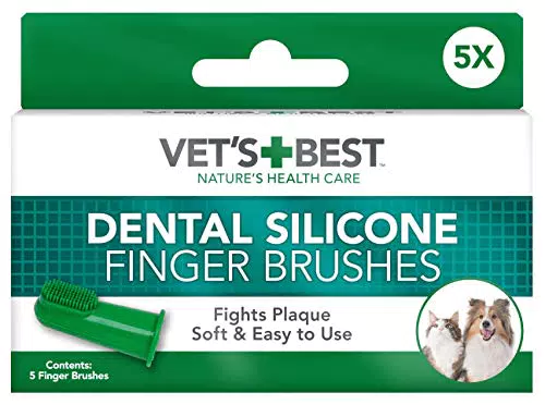 Vet's Best Spazzolini da Dito in Silicone per Cani e Cuccioli