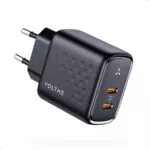 VOLTME Caricatore USB C Doppio Porta 45W per iPhone 15, Samsung Galaxy S23, MacBook Air