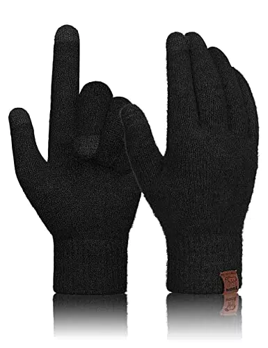 Voqeen Guanti Touch Screen Invernali per Uomo e Donna con Rivestimento Termale