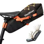 Wenbones Borsa da Sella Impermeabile per Bici - Grande Capacità e Strumenti Inclusi