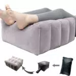 Wenbones Cuscino Gonfiabile per Gambe e Poggiapiedi Portatile per Viaggi