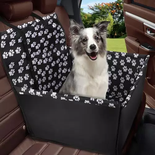 Wimypet Rialzo per Seggiolino Auto per Cani e Gatti, Pieghevole e Impermeabile
