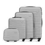 WITTCHEN Groove Set di Valigie Rigide in ABS con Manico Telescopico e Serratura