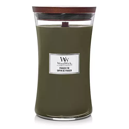 WoodWick Candela Profumata Grande Hourglass con Stoppino Scoppiettante