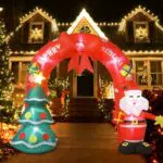 Xakay Arco Gonfiabile di Natale con Luce LED per Decorazioni Esterni