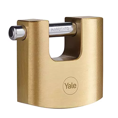 Yale Lucchetto Rettangolare di Alta Sicurezza Y114B/50, Corpo in Ottone 50mm