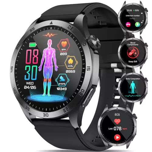 YYKY Smartwatch con ECG, HRV, Acido Urico e Monitoraggio Sonno - 1.43" AMOLED