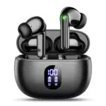 ZZU Cuffie Bluetooth 5.3 con Cancellazione Rumore, 48 Ore di Autonomia, Impermeabili IP7