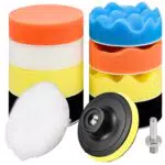 Spugne di Lucidatura M10 per Trapano - Kit di Lucidatura in Lana per Auto