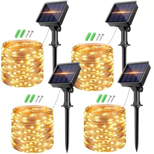 Catena Luminosa Solare Impermeabile da Giardino 320 LED per Esterni